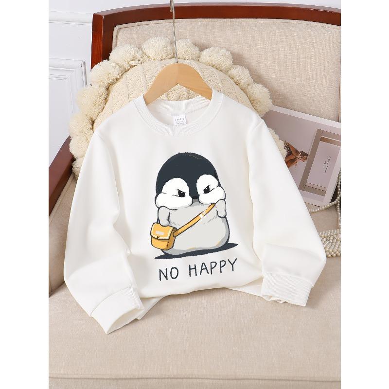 Kids Sweatshirt,Round Neck Fashion Sweatshirt Featuring Adorable Animal Prints, Autumn and Winter ,Comfortable Warm Fashion