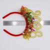 Colorful 2026 New Year Headbands Number Glitter Headwear Star Strip Headband  Christmas Party