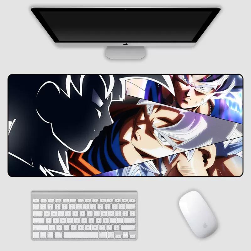 2026 Dragon Ball Leather Mouse Pad Son Goku Printing Pattern Large Size Game Gaming Keyboard Pad Boys Office Animation Non-slip Table Mat