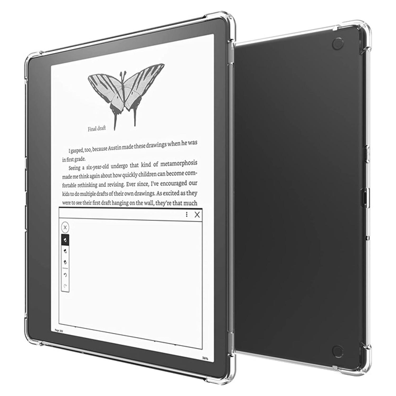 

For Amazon Kindle Scribe TPU Case Anti-drop E-reader Transparent Cover A