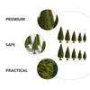 Cabilock 10pcs Sandbox Pine Trees Micro Landscape Material Construction Pine Tree Model Sand Table Decoration Lightweight and Portable Mini