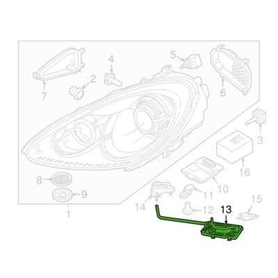1Pair Headlight Mount Housing Base Bracket 95863151900 95863152000 For Porsche Cayenne 2011-2018 Headlight Mount Support Parts