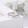 S925 Sterling Silver Moissanite Ring: 1 Carat Women's Proposal & Wedding Jewelry