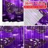 2D FLAT PRINTING 2pcs Curtains (Without Rod) Purple Butterfly Celebration Saint Patrick is Day Festival Chic Print Curtains
