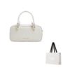 Charles & Keith Summer High-Value Popular Versatile Cream Color Soft Boston Bag Women Handbags CK2-30271574