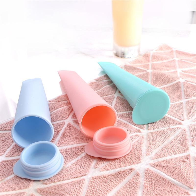 1Pc Popsicle Maker Silicone Reusable Summer Popsicle Maker Quick-freeze Self-sealing Popsicle Tubes Ice Cream Kitchen Tool
