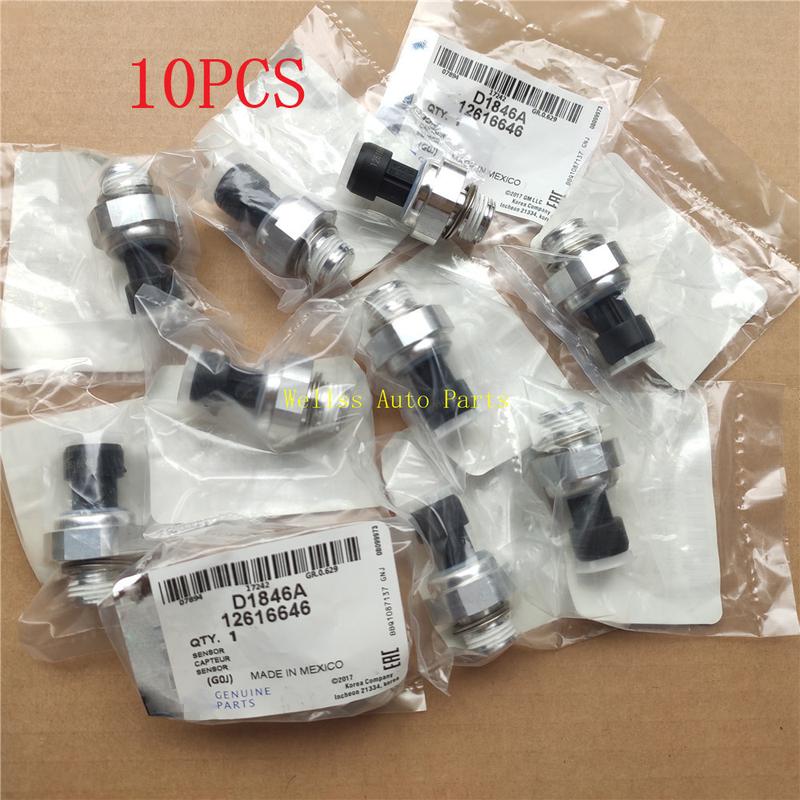 Oil Pressure Sensor 12616646 Sender Switch D1846A 12677836 For Chevrolet Trailblazer Tahoe GMC 4.8L 5.3L 6.0L 5.7L 6.2L 10PCS