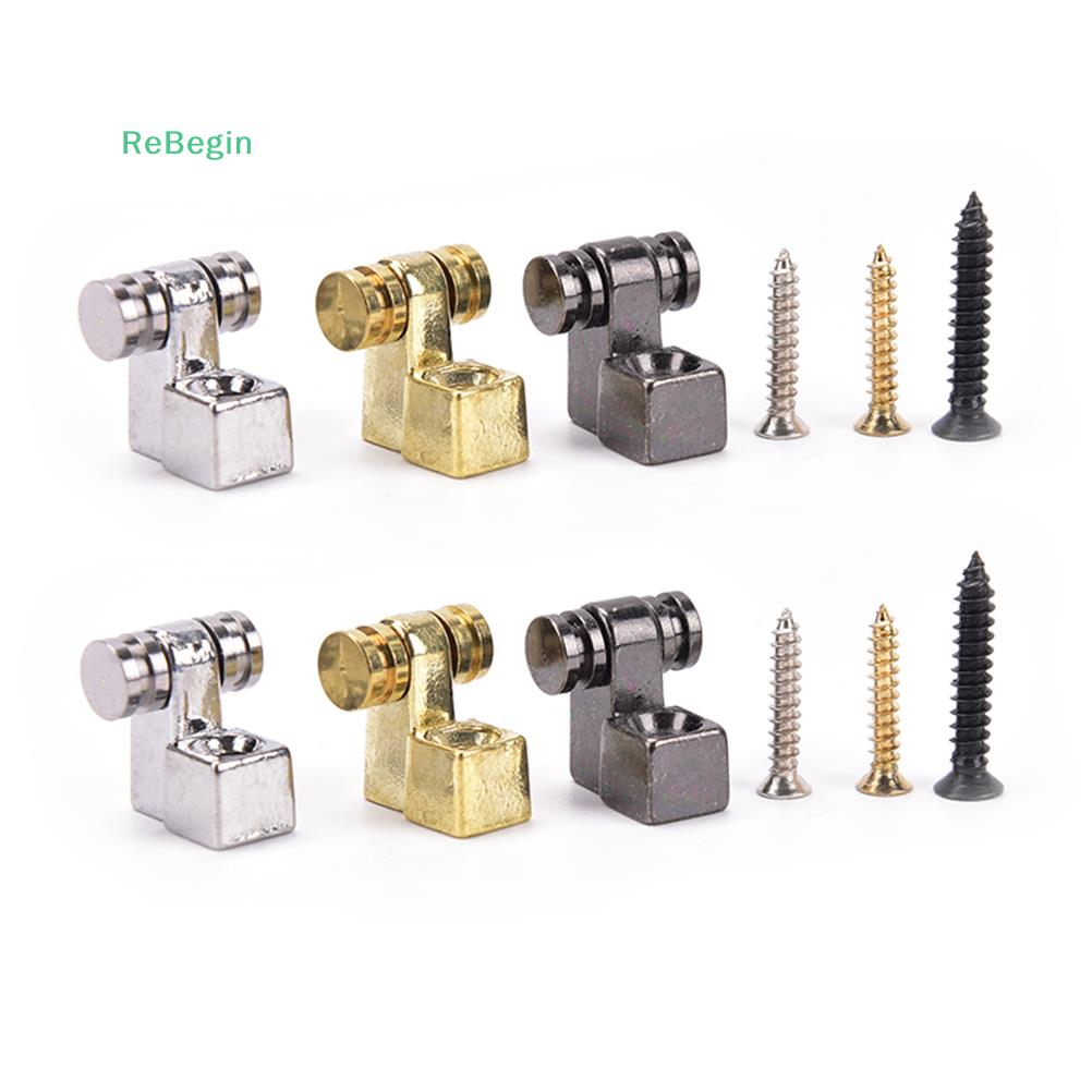 2Pcs Roller String Retainers Mounting Tree Guide for Electric Guitar silver