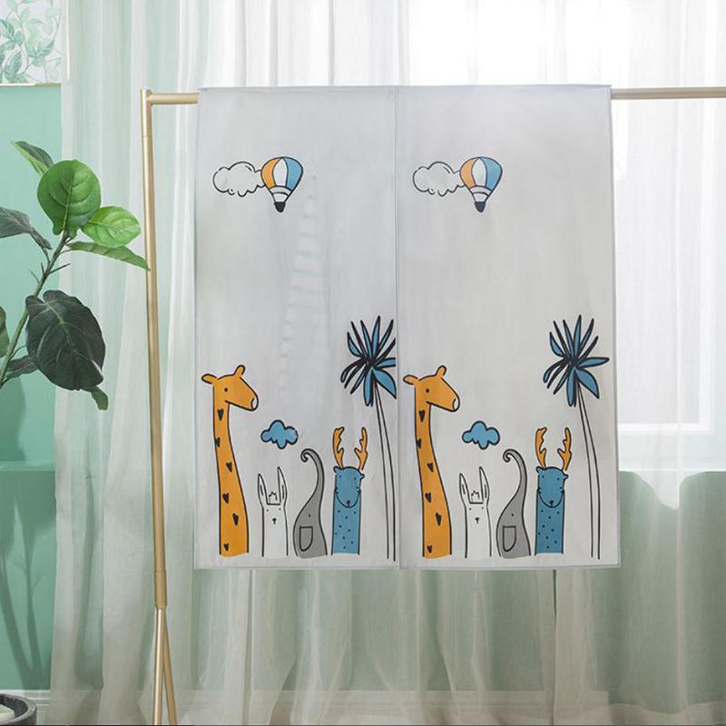 Big Capacity Cartoon Print Pattern Clothes Dust Cover Wardrobe Moisture-proof Storage Cover Frosted Translucent Dust Cover Cloth