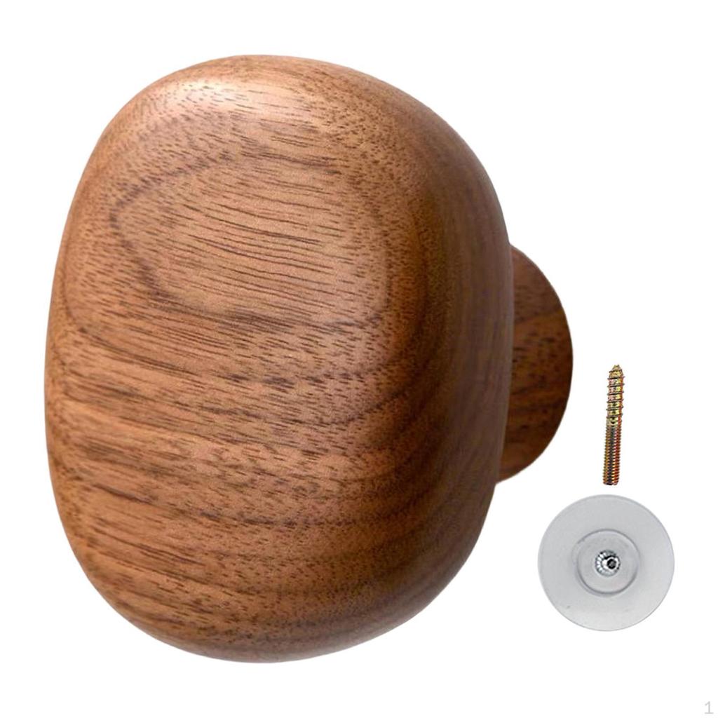 Wooden Coat Hook Decorative Utility Hat Organizer Storage Wall Hanger Key Holder for Closet