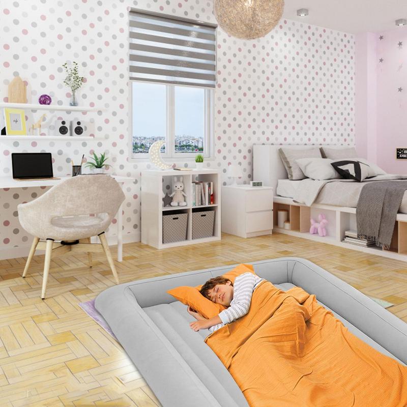 Baby Inflatable Travel Bed Air Mattresses Car Rear Folding Kid Sleeping Bed High-Speed Rail Plane Outdoor Travel Accessories