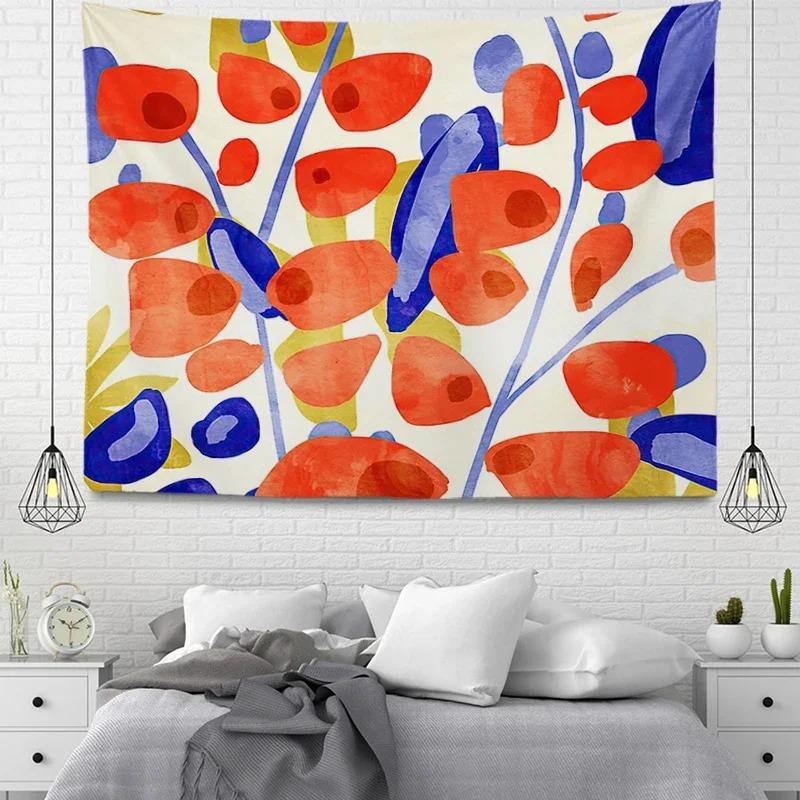 Simple Pattern Plant Decorative Tapestry Home Wall Living Room Office Decorative Tapestry