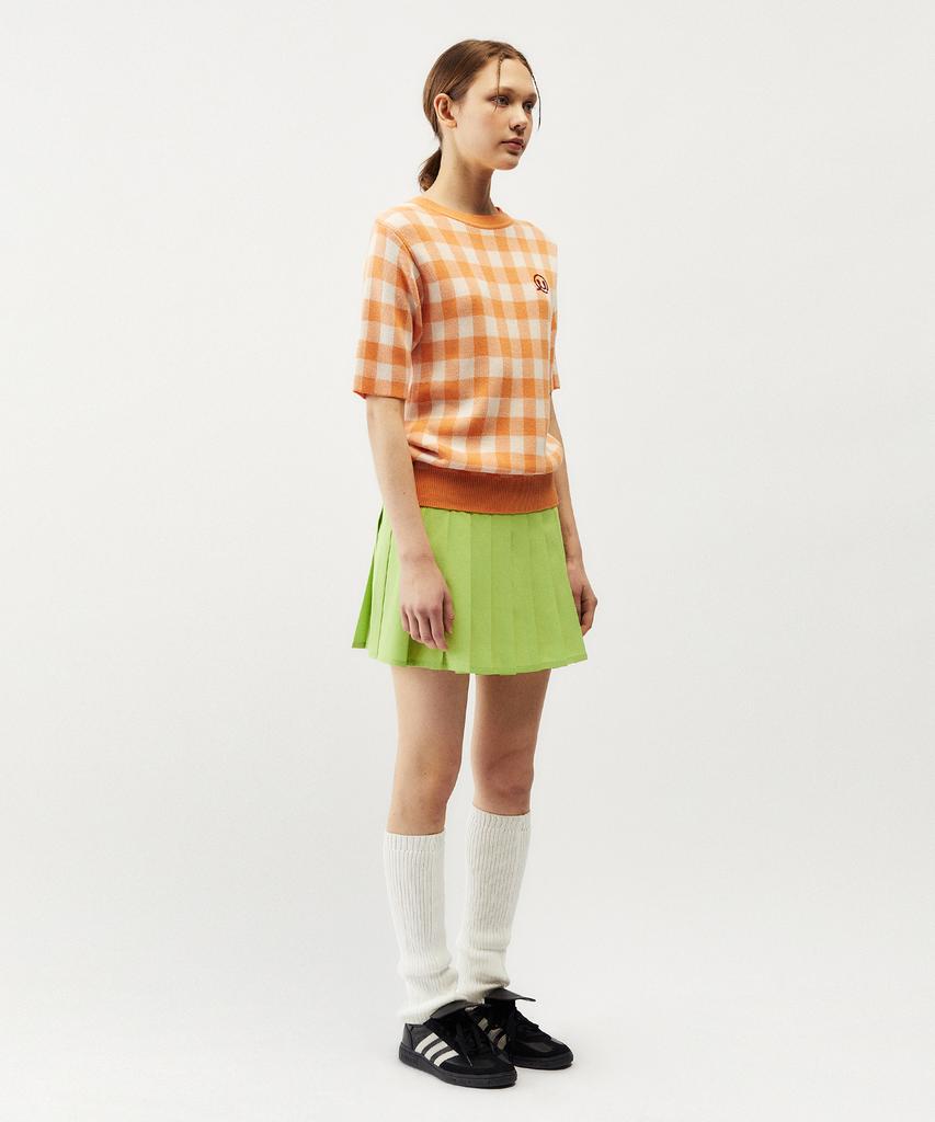 MAYOL Pleated Skirt_Lime