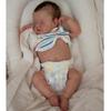 19 Zoll 3D bemalte lebensechte wiedergeborene Babypuppen voller Silikonkörper Babyspielzeugpuppe Sweety Asleep Loulou Boneca wiedergeborene Puppe Kleinkind Geburtstag Weihnachtsgeschenk
