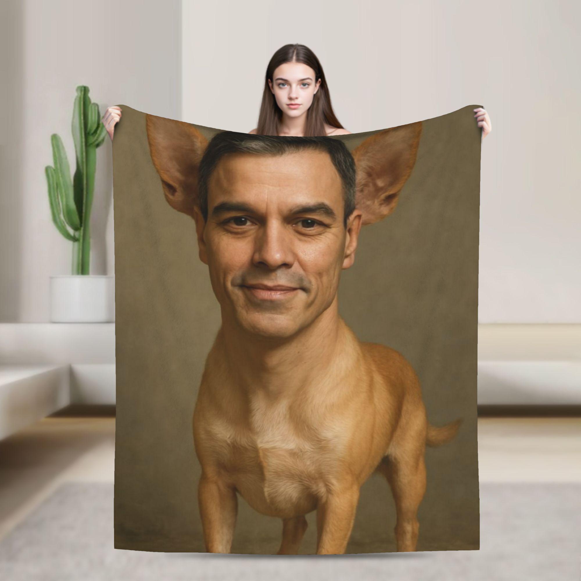 

Pedro Sanchez Spain PSOE Pink Blanket Quality Soft Bedding Throws Winter Airplane Travel Bedroom Print Bedspread 30x40in