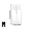 1/3pc Transparent Pump Bottle Dispenser Push-Down Refillable Travel Bottle Set for Makeup Nail Polish Remover Cosmetic Organizer