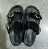 Damen Klassisches Schnallendesign Freizeit Dicksohlige Hausschuhe Damen Strandschuhe Offene Zehen Flache Schuhe Modische Damen Sandalen