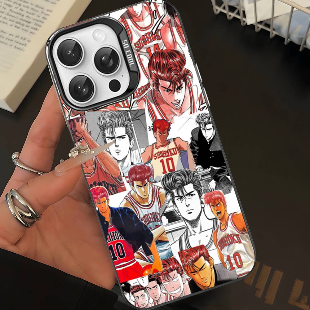 Japanese S-SLAM D-DUNK Phone Case For IPhone 17 16 Plus Pro Max 15 14 13 12 11 Matte Colorful Covers