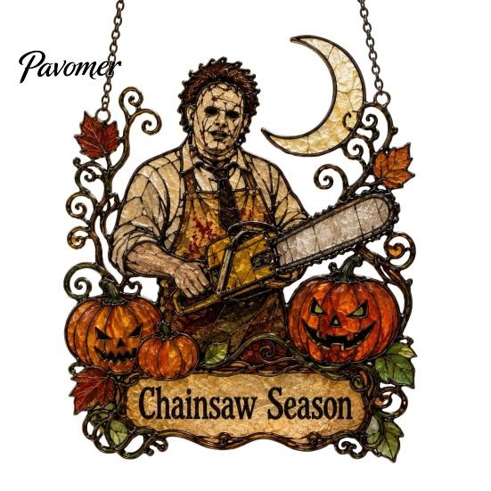 Unique Gifts for Horror Lovers Halloween 2D Window Hanging Decor, Acrylic Glowing Suncatcher with Outdoor Waterproof Party Supplies Ghost Tree