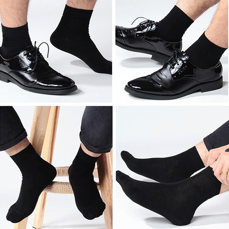 10 Pairs Plus Size Men's Socks Cotton High Quality Black White Business Soft Breathable Winter Male Long Socks New Style