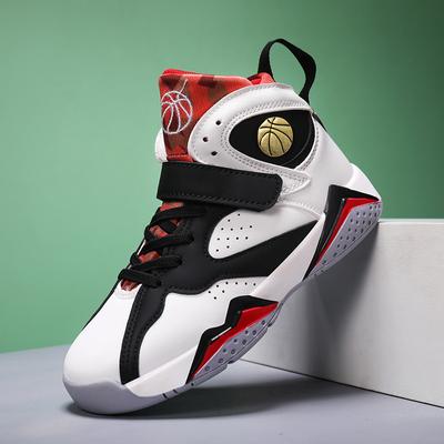 Children's Basketball Shoes Leather Waterproof Boys' Sneakers Fall and Winter Middle and Large Children's Outdoor Running Shoes