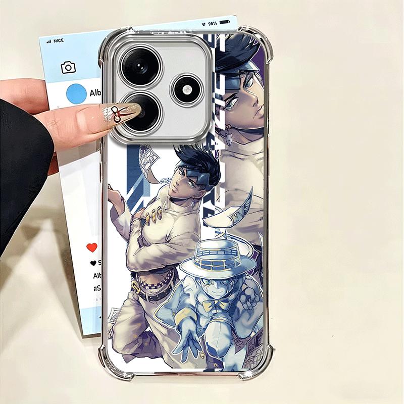 

Мягкий чехол для телефона с дизайном из аниме JoJo Adventure Для Xiaomi Poco X7 X8 Pro Max X6 X5 X3 F8 Ultra F7 M8 M7 M5S Redmi 15C 15A 15 14C 13 Xiaomi Poco X7