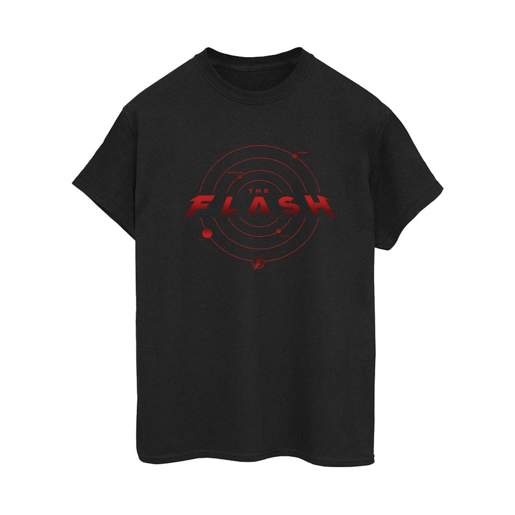 DC Comics Womens/Ladies The Flash Multiverse Rings Cotton Boyfriend T-Shirt