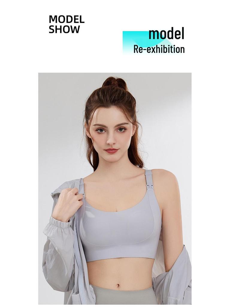 Rabbit Ear Nursing Bra for Postpartum - Lightweight, Thin, Large-Chest Minimizer