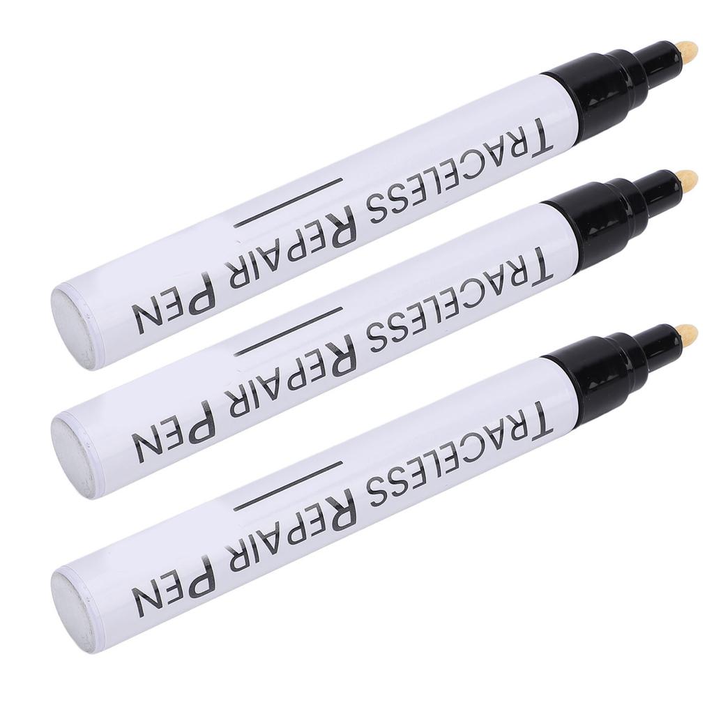 3 Pcs Black Touchup Paint Pen for Car Weather Resistant Long Lasting Automotive Scratch Repair Pen