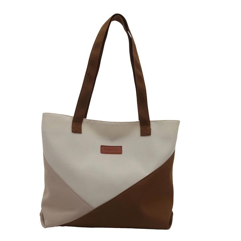 

Large-capacity bag women s 2025 new summer commuter cloth bag shoulder bag college student large bag tote bag canvas bag белый