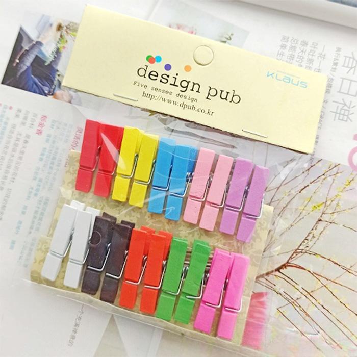 Notes, Flower Shop Cards Hanging Photos Creative Wooden Clips