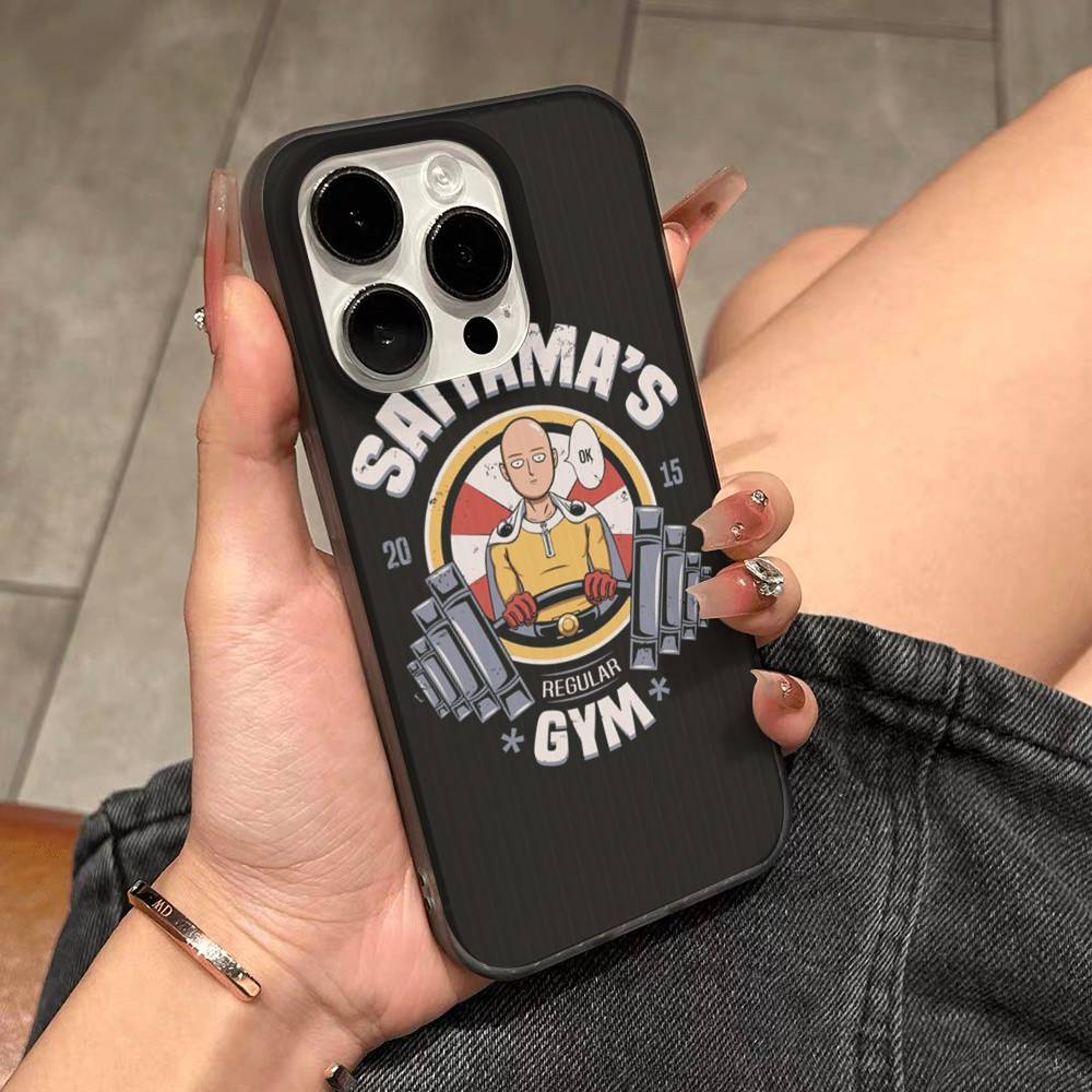 Superhero Anime One Punch Man For IPhone 17 16 15 14 Plus 13 12 11 Pro Max With Shockproof Protective Phone Cover