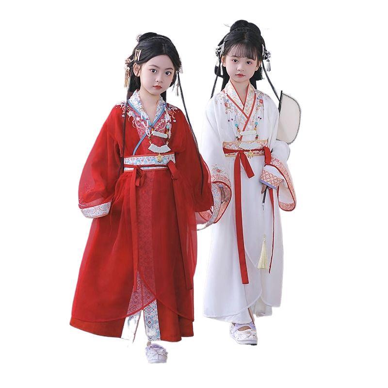 Warring States Hanfu Set for Kids: Spring/Autumn 2025 Mid-Autumn Festival Traditional Chinese Costume