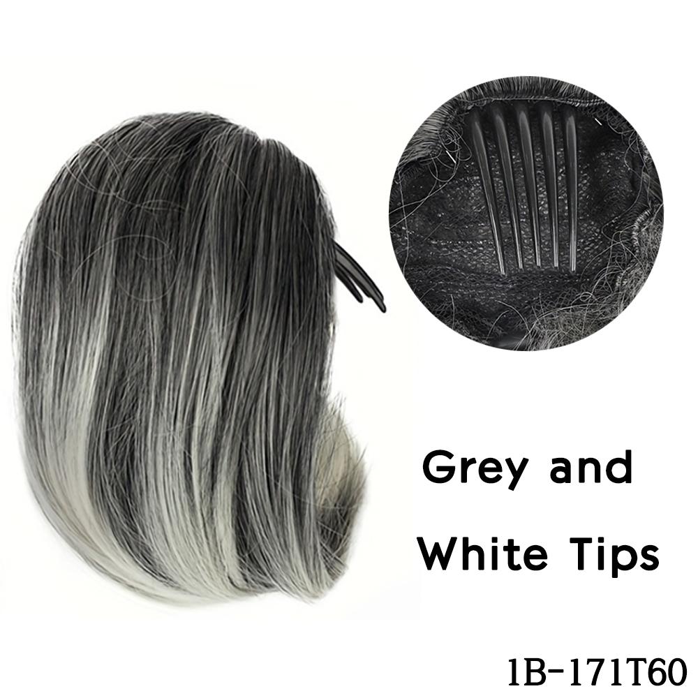 XINRAN Hair Bun Hairpiece Synthetic Short Ponytail Bun Extension Hair Drawstring Bun Hair Pieces Wig For Women Cosplay Wear