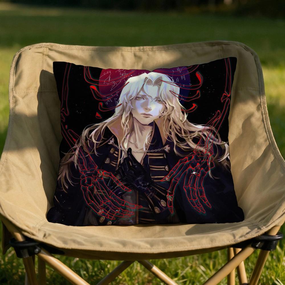 Anime CCastlevania Cushion Cover Soft Reversible Durable Pillow Cover MultiScene Use for Home Car Daily Comfort