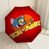 1PC Warner Tom Jerry Automatic Open/Close Umbrella with Windproof, 30-Rib Sturdy Canopy, Durable Ribs1247A