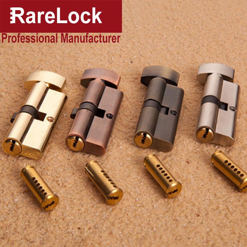 Door Lock Cylinder 4 Color for Bathroom Bedroom Office Hotel Building Hardware DIY Rarelock YP40 G