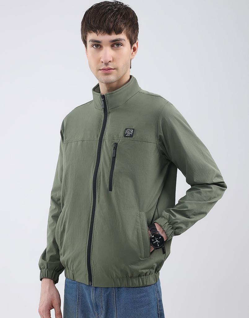 Rock it Men's Mock Neck Full Sleeves Jacket