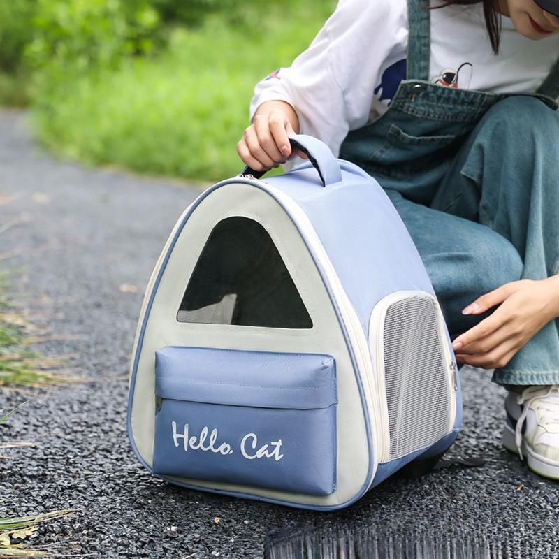 

Кошачья сумка для питомца Сумка для питомца конфетного цвета Кошачья сумка для питомца Портативный дышащий рюкзак для путешествий для кошек Рюкзак для кошек