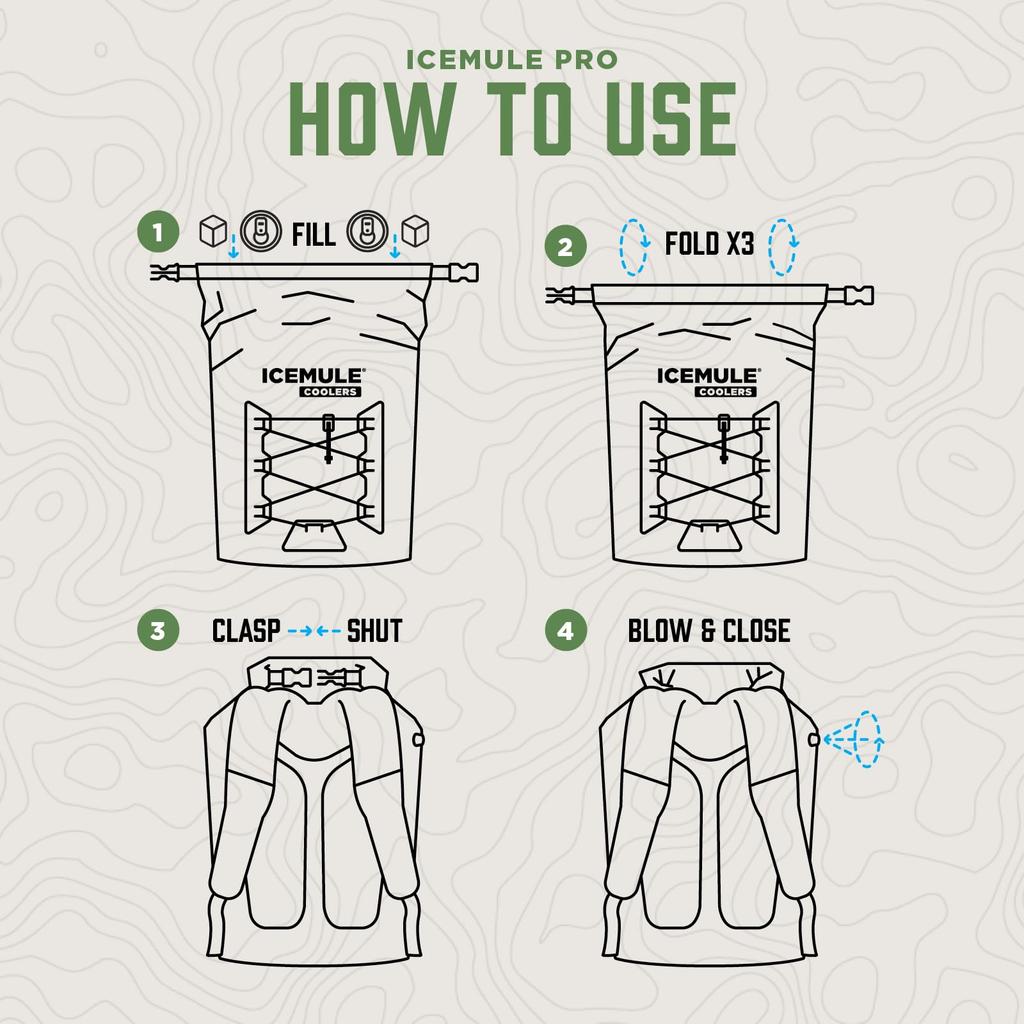 ICEMULE Outdoor Backpack Black Japanese 59411 Cooler, Type, 23L, [Official Product]