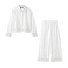 2025 Spring Women's European & American Style Long Sleeve Shirt and Pants Set
