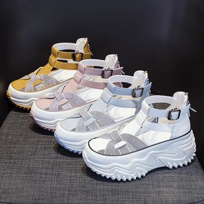 Versatile Thick Bottom Sandal Comfortable Hollow Out 2024 New Fashion Soft Glutinous Simple Breathable Summertime Casual Shoes