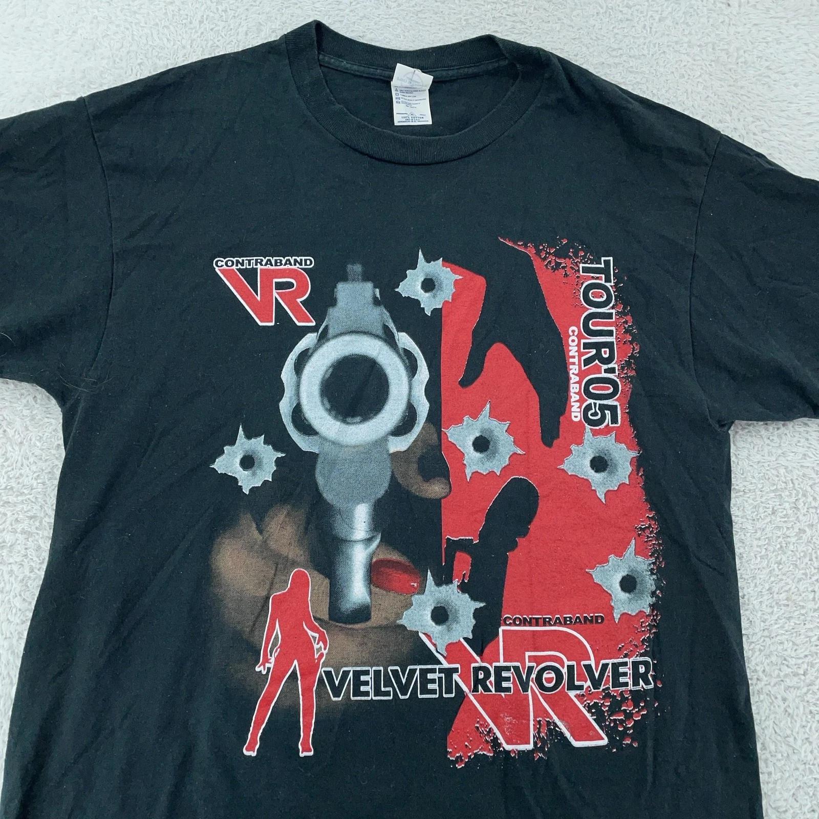 Винтажная футболка Velvet Revolver с концерта 2005 года L Hoobastank Концертный тур Contraband Рок 3XL