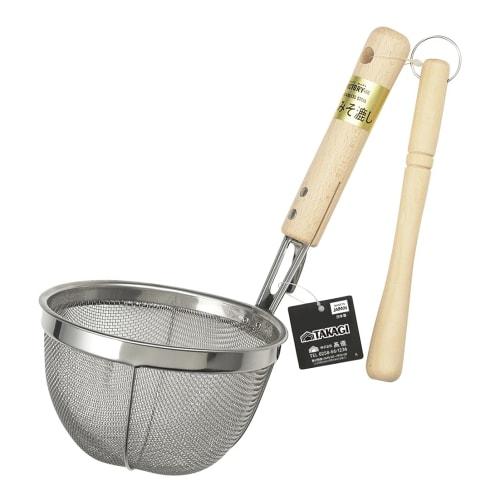 Takagi Large Wooden Handle Miso Strainer, Made in Japan