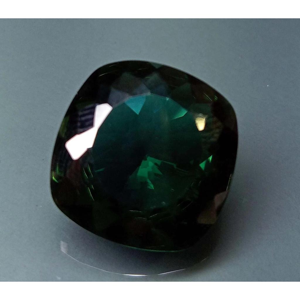 12-13 Ct Natural Green Tourmaline Cushion Cut Fabulous Certified Loose Gemstone