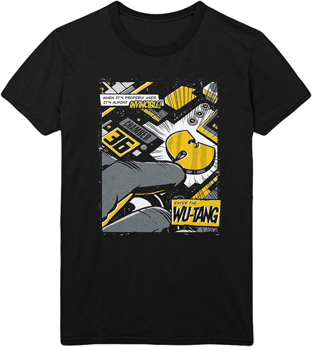 Wu-Tang Clan Men s Invincible T-Shirt Small Black S