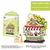 Building Blocks City View Scene Coffee Shop Retail Store Architectures Model Assembly Toy Christmas Gift for Children St Practical Use