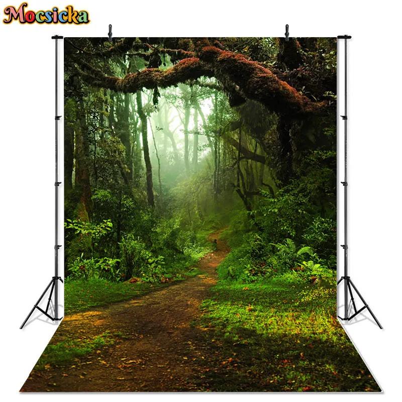 Spring Photography Backdrop Easter Grass Forest Fairyland Fairy Kids Baby Cake Smash Portrait Background Photo Studio Photophone