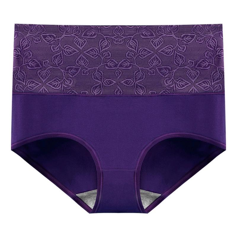 Women's High-waisted Graphene Bacteriostatic Cotton Briefs Breathable Elastic Underwear