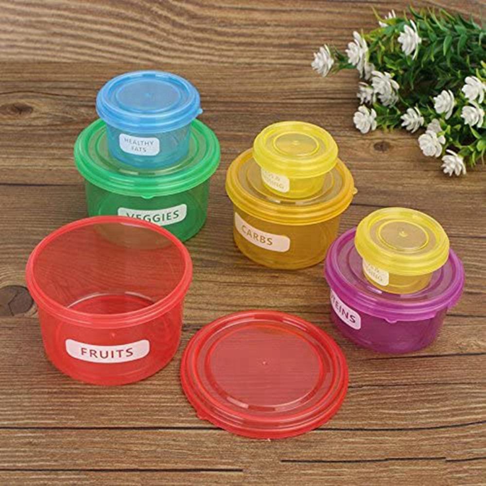 Control Keep Fit Storage Organizer Portion Control Meal Measure Dish Lose Weight Food Container